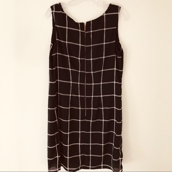 NEW Japana Black White Fitted Sheath Dress 12 14 - Picture 3 of 4